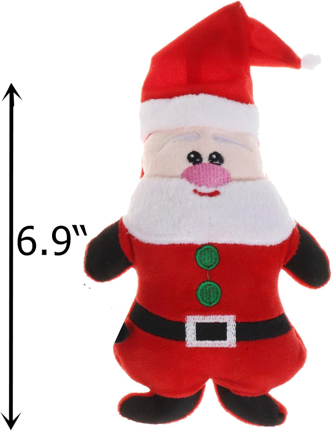 Small Dog Toys Christmas,3 Pack Cute Plush Squeaky Toy for Boredom